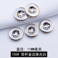 ราคา กระดุมเสื้อเชิ้ตกระดุมกลมชายหญิงแขนสั้นเสื้อยืดคาร์ดิแกนผ้าชีฟองถักกระดุมตกแต่งเสื้อโปโลกระดุมเสื้อ (20011435285)