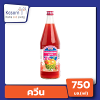 ราคา Queen น้ำหวาน น้ำผลไม้ รสฟรุตพั้นช์ ชนิดเข้มข้น ตรา ควีน 750 มล 2073 (21546768865)