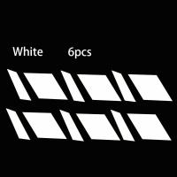 ราคา SENSET 6pcs ใหม่ ปฏิบัติ สะท้อนแสง สติกเกอร์ขอบล้อ สติกเกอร์ยาง แหวนขอบล้อ รูปลอกล้อรถ (21391206017)