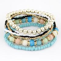 ราคา LEMOER ลดกระหน่ำกำไลข้อมือดีไซเนอร์แฟชั่นสไตล์โบฮีเมียนพร้อมลูกปัดลูกปัดหลายเส้นกำไลข้อมือกำไลข้อมือชายหาดสไตล์โบฮีเมียนเครื่องประดับโบราณสไตล์โบฮีเมียนสำหรับเป็นของขวัญสำหรับผู้หญิง (18320778764)