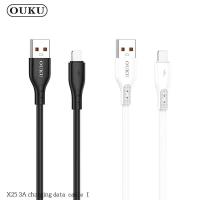 ราคา OUKU X25 3A สายชาร์จเร็ว DATA CABLE สายชาร์จโทรศัพท์มือถือสำหรับ L Micro USB Type C ความยาว 1 เมตร รองรับชาร์จเร็ว (21581834414)