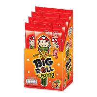 ราคา เถ้าแก่น้อย สาหร่ายม้วน BIG ROLL ขนาด 3กรัม ยกกล่อง 12ซอง สาหร่ายม้วนย่างสไตล์ญี่ปุ่น (14337438107)
