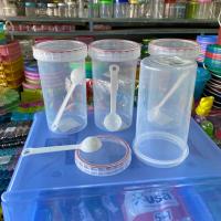 ราคา 3ใบ โหลใส่ของแห้ง โหลฝาเกลียว โหลมีช้อน ใส่ในช่องแช่แข็งได้ ใส่ไมโครเวฟได้ (18716147832)