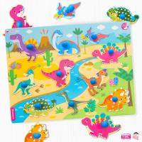 ราคา กระดานจิ๊กซอว์ กระดานจ๊ะเอ๋ จิ๊กซอว์หมุด กขค ABC 123 เสริมทักษะและช่วยการจดจำของเด็ก กระดานหมุด jigsaw หมุด ของเล่นเด็ก (21763661108)