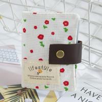 ราคา LALA MP ร้านไทย QBX52 กระเป๋าสตางค์ กระเป๋าใส่บัตรเครดิต ผ้าแคนวาส ลายดอกไม้ 20 ช่อง (21212233026)