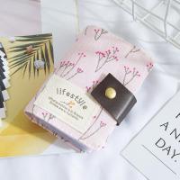 ราคา LALA MP ร้านไทย QBX52 กระเป๋าสตางค์ กระเป๋าใส่บัตรเครดิต ผ้าแคนวาส ลายดอกไม้ 20 ช่อง (21212233025)