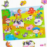 ราคา กระดานจิ๊กซอว์ กระดานจ๊ะเอ๋ จิ๊กซอว์หมุด กขค ABC 123 เสริมทักษะและช่วยการจดจำของเด็ก กระดานหมุด jigsaw หมุด ของเล่นเด็ก (21763625044)