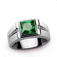 ราคา WXR RING แฟชั่นใหม่ผู้ชายเงินฝังแหวนพลอย (4003566208)