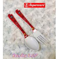 ราคา จาน ชาม แก้วน้ำ ช้อนส้อมเมลามีนลายการ์ตูน มิกกี้เมาส์ Superware (12340546583)