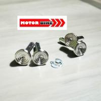 ราคา สลักพักเท้าพร้อมกิ๊ฟล็อค ลายก้นหอยลึก ราคาต่อ1คู่ (21651715629)