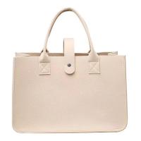 ราคา Stylish And Spacious Handbag For Women Stylish Womens Handbag For Winter Fashion Winter Tote Bag Womens Felt Cloth Handbag Solid Color Travel Purse (20699699660)