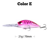 ราคา ปลั๊กดำลึก ขนาด 7cm น้ำหนัก 21 กรัม เหยื่อปลั๊ก เหยื่อปลั๊กดำลึก ร้าน What the fish รุ่น R132 (21625214545)