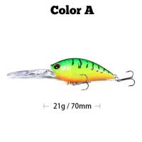 ราคา ปลั๊กดำลึก ขนาด 7cm น้ำหนัก 21 กรัม เหยื่อปลั๊ก เหยื่อปลั๊กดำลึก ร้าน What the fish รุ่น R132 (21625214541)