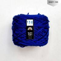 ราคา ไหมพรม 4Ply ไหมพรมเบบี้ซอฟท์ เบบี้ซิลค์ ไหมพรมสำหรับเด็ก 4Ply 100G I ไหมพรมฟ้ามุ่ย Fahmui Yarn (19649387109)