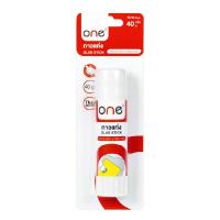 ราคา กาวแท่ง 40 กรัม เนื้อกาวสีขาว แท่งเขียว ONE (7170572961)
