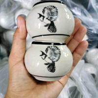 ราคา แก้วเซรามิคลายนกขนาดใหญ่1คู่คละสี (21600706820)