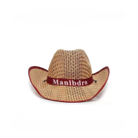 ราคา หมวกถักหวาย หมวกคาวบอย หมวกคาวบอยฟาง Manlbdro หมวกทรงวินเทจ มีเชือกคล้องคอ หมวกคาวบอยแฟชั่นปีกกว้าง หมวกกันแดด สินค้าพร้อมจัดส่ง (21325125699)