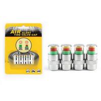 ราคา จุกปิดลมล้อรถ จุ๊ปเลส จุกปิดลม มีที่วัดความดันลม จุกลม จุกปิดลมยาง แจ้งเตืนเมื่อยางลมอ่อน AIR Alert Tire Valve Cap 1 ชุดมี 4 ชิ้น (6485296479)