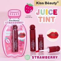 ราคา Kiss Beauty Juice Tint ลิปทิ้น ลิปกลอส กลิ่นผลไม้ มี 4 สี กลิ่นหอม ติดทน ช่วยบำรุงริมฝีปาก ทุกสีใช้ได้ทุกลุค (21719101352)