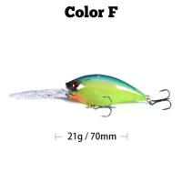 ราคา ปลั๊กดำลึก ขนาด 7cm น้ำหนัก 21 กรัม เหยื่อปลั๊ก เหยื่อปลั๊กดำลึก ร้าน What the fish รุ่น R132 (21625214546)