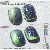 ราคา สีลูกแก้วแคทอาย สีกาแล็กซีแคทอาย Fantasy Quicksand Flash Spar Cats Eye Nail Art (19409755160)