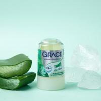 ราคา Grace Natural Deodorant เกรซ โรลออนสารส้ม ระงับกลิ่นกาย 70 g (21303182086)