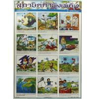 ราคา โปสเตอร์ สุภาษิตคำพังเพย 2 โปสเตอร์ภาพประกอบการศึกษา No 9110 โปสเตอร์กระดาษ สื่อการเรียนการสอน สื่อการเรียนรู้ (7181746130)