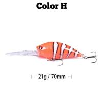 ราคา ปลั๊กดำลึก ขนาด 7cm น้ำหนัก 21 กรัม เหยื่อปลั๊ก เหยื่อปลั๊กดำลึก ร้าน What the fish รุ่น R132 (21625214548)