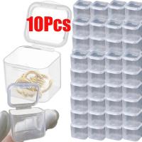 ราคา 10ชิ้นกล่องพลาสติกสี่เหลี่ยมกล่องใส่ของแบบใสขนาดเล็กต่างหูเครื่องประดับบรรจุภัณฑ์เก็บกล่องเครื่องประดับกล่องสี่เหลี่ยมใบเล็ก (20187085803)