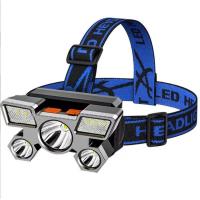 ราคา ไฟหน้า LED มัลติฟังก์ชั่น USB ที่แข็งแกร่งแสงชาร์จไฟฉุกเฉินกลางแจ้งติดหัวไฟฉายกันน้ำซังพร้อมแม่เหล็ก (21580307365)