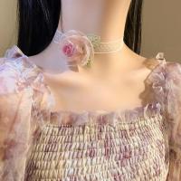 ราคา MIAOYA สร้อยคอลูกไม้แฟชั่นสีขาวสำหรับผู้หญิงเครื่องประดับผมฤดูร้อนสำหรับอุปกรณ์จัดงานแต่งงาน (21528266980)