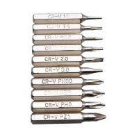 ราคา 10pcs 28mm Magnetic CR V Precision ไขควงบิตชุด PH00 PH0 Z1 Z0 3 0 2 0 1 0 T5 T4 0 8 Multifunctional HEX Torx หัวซ่อมเครื่องมือ (6743580480)