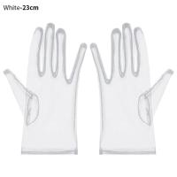 ราคา TRADER 1 Pair วินเทจ อุปกรณ์เสื้อผ้า งานราตรีประดับ บางเฉียบ ถุงมือเจ้าสาวสำหรับงานแต่งงาน ถุงมือชุดเจ้าสาว ชุดปาร์ตี้ ถุงมือ Tulle (16236744066)