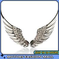 ราคา Hiasan Mobil ปีกนางฟ้าสเตอริโอโลหะสติ๊กเกอร์ติดรถ3D สำหรับรถยนต์สติกเกอร์ติดรถยนต์ปีกใหญ่3D รถโครเมี่ยม (18567960452)
