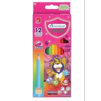 ราคา Master Art สีไม้ ดินสอสีไม้ แท่งยาว 12 สี ซุปเปอร์ไบรท์ จำนวน 1 กล่อง (10139259650)