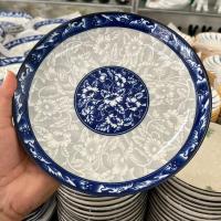 ราคา จาน ลายครามราคาถูก จานเซรามิคลายคราม มีหลายแบบให้เลือก เข้าไมโครเวฟได้ (21727935950)