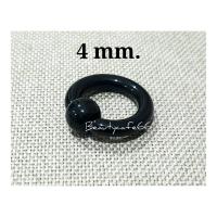 ราคา 1 ชิ้น จิวห่วงบอลสปริง พลาสติก น้ำหนักเบา สีดำ จิวห่วง จิวหู จิวบอล Plastic จิวห่วง (16068019838)