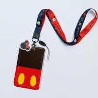 ราคา เชือกยาวคู่กระเป๋าเก็บบัตรพร้อมจี้บัตรนักเรียนเคสป้องกันการ์ด IC มิกกี้เมาส์แบบเรียบง่าย Relief พิมพ์ลายเป็ดโดนัลด์ (18720792464)