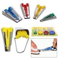 ราคา COD 6มม 12มม 18มม 25มม ในครัวเรือน Overlocking Quilting Splicing ผ้าเครื่องมือผ้าที่ยึดเทปเอียง Maker อุปกรณ์เย็บผ้า (5004538400)