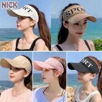 ราคา NICK หมวกกันแดดสำหรับผู้หญิงและผู้ชายด้วยผ้าฝ้ายแท้และปรับขนาดได้หมวกเปิดศีรษะ หมวกเปิดหัว หมวกไวเซอร์ หมวกใส่วิ่ง หมวกสำหรับวิ่ง (14520284513)
