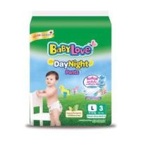 ราคา เบบี้เลิฟเดย์ ไนท์แพ้นส์ MXL 3 ชิ้น ขนาดทดลอง พกพา ผ้าอ้อมเด็กแบบกางเกงสำหรับกลางวัน สะอาดใหม่เสมอ (18097867382)