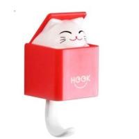 ราคา ตะขอติดผนัง น่ารัก แมวซ่อนในกล่อง ที่แขวนติดผนัง Cat Wall Hook (21131789256)