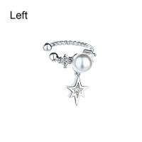 ราคา หนีบกระดูกหูแฟชั่นบุคลิกภาพคลิปหนีบหูแบบไม่เจาะ1ชิ้นไข่มุกหูคลิปประกายหนีบกระดูกหูดาวหกแฉกขนาดเล็ก (17418187912)