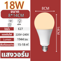 ราคา ร้าน Shelf Shop หลอดไฟ LEDหลอดไฟ LED ขั้ว E27 5วัตต์ 7 วัตต์ 12 วัตต์ 15วัตต์ 18วัตต์ 24 วัตต์ หลอดบับราคาถูก LED BULB Slim หลอดไฟ ขั้ว E27 (18444559218)