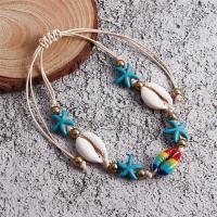 ราคา สร้อยข้อเท้าแฟชั่นต่างหูเปลือกหอยทำมือปรับได้โซ่ข้อเท้าปลาดาวกำไลสร้อยข้อเท้าหอยสังข์สำหรับผู้หญิงของขวัญเครื่องประดับ Boho (21733180017)