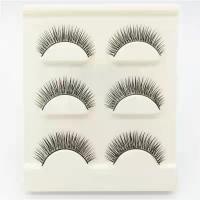 ราคา 3D ขนตาปลอม ขนตาปลอมธรรมชาติ ขนตา ขนมิงค์ แบบธรรมชาติ 3 คู่ Eyelashes (21007550184)