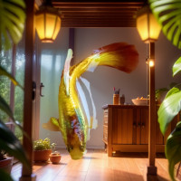 ราคา ปลาหางนกยูง Super Gold สีเหลืองทอง สวยๆ ตัวจิ๋ว ได้ผู้ เมีย ปลาสวยงาม (21727662321)