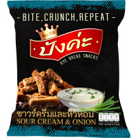 ราคา Panka Croutons snacks with Sour cream flavour ซาวร์ครีมและหัวหอม (21586293619)