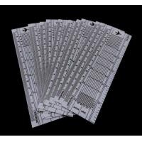 ราคา พร้อมส่ง ยกโหล 12 อัน ไม้บรรทัด โปรแทรคเตอร์ ไม้โปร สีขาว ขนาด 14 ซม (21561727358)