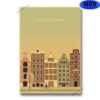 ราคา วินเทจท่องเที่ยวเมืองอะนิเมะโปสเตอร์ลอนดอน Newyork Paris ภูมิทัศน์กระดาษคราฟท์โปสเตอร์ผนังศิลปะภาพตกแต่งบ้านสติ๊กเกอร์ติดผนัง (14501858911)